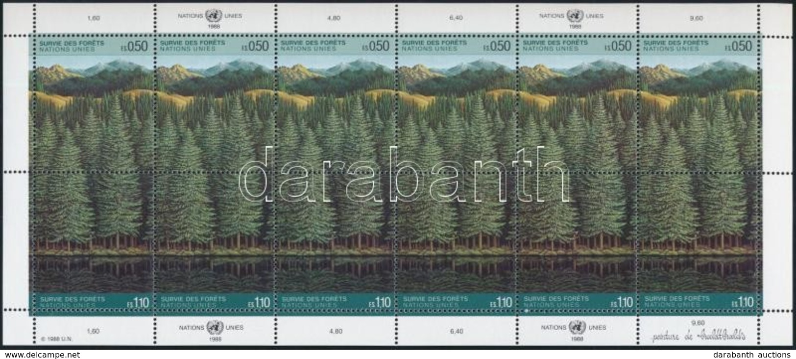 ** 1988 Az Erdő Megmentése Kisív, Save The Forest Mini Sheet Mi 165-166 - Autres & Non Classés
