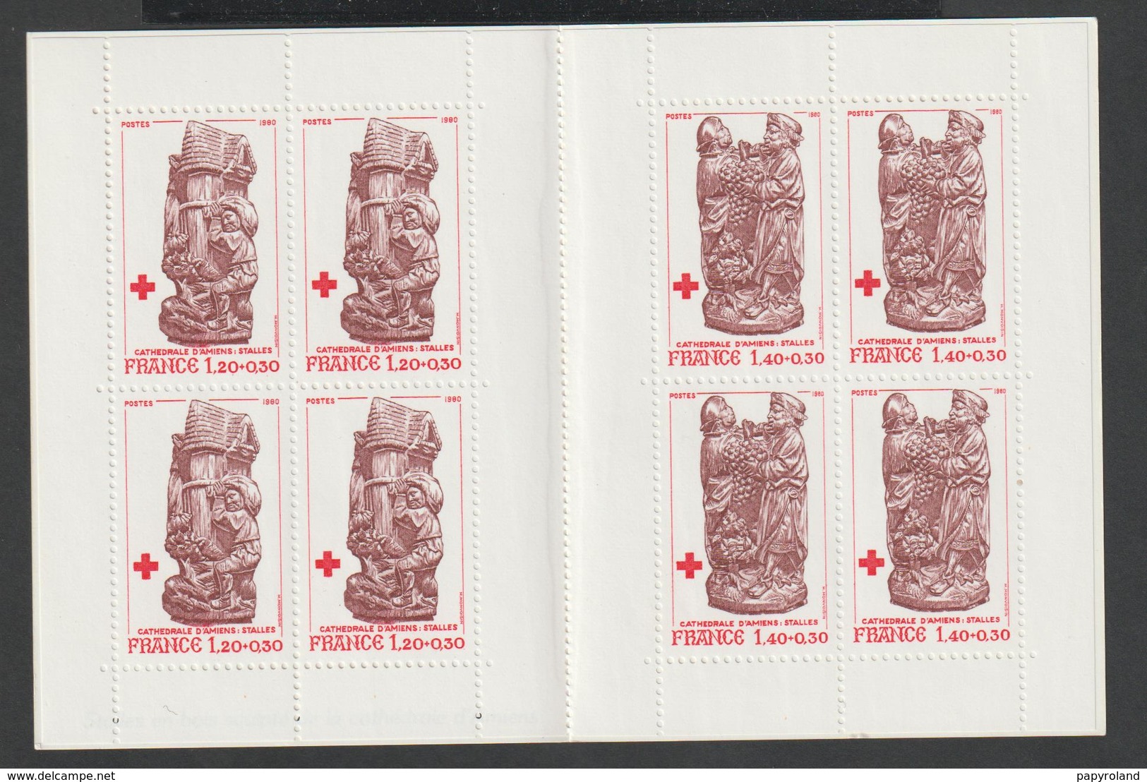 CARNET CROIX ROUGE    -  ANNÉE 1980 -    N° 2029  - - Croce Rossa