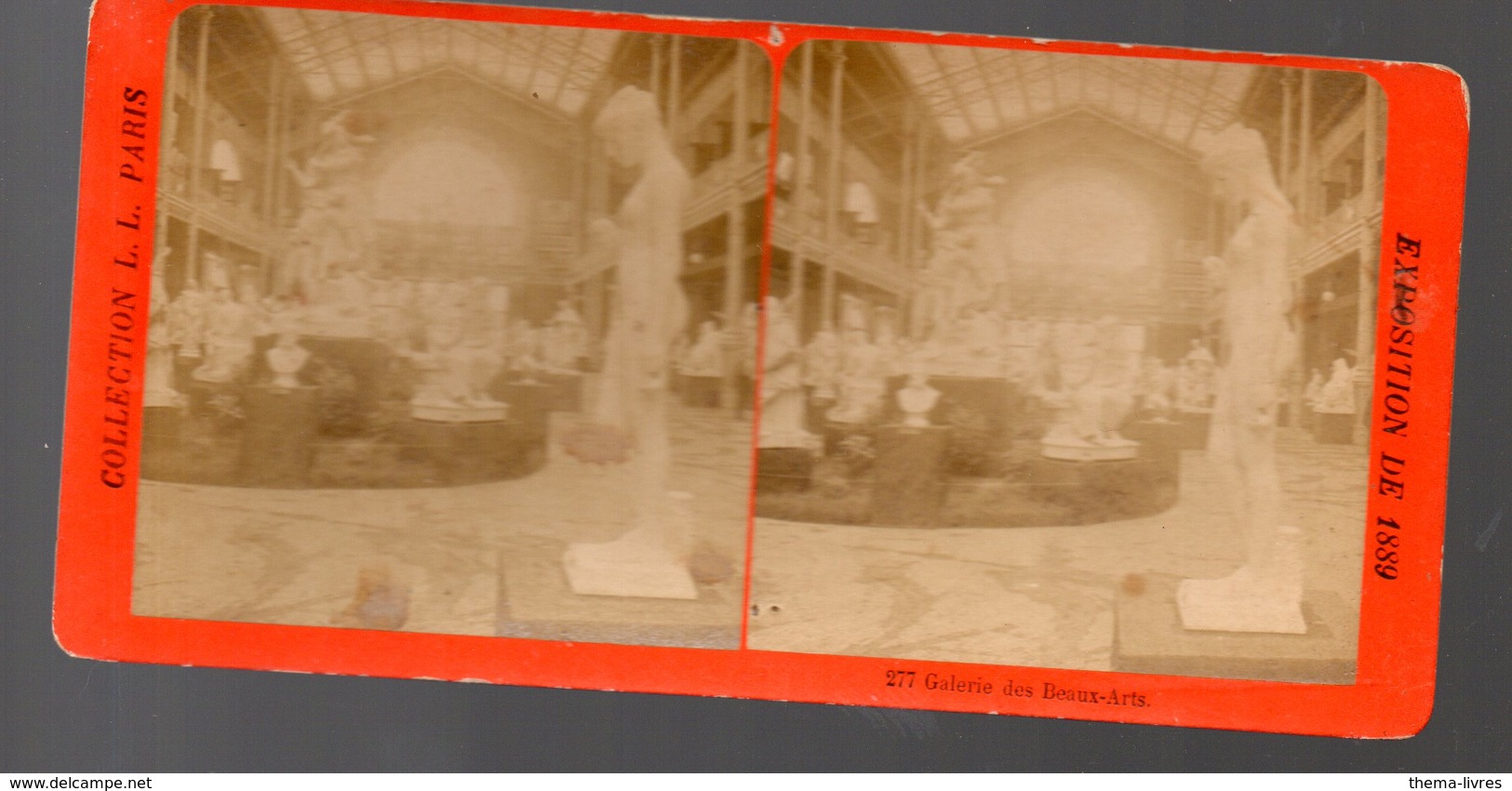 Paris Exposition 1889 : Stéréophoto : Galerie Des Beaux-arts (PPP22178) - Stereoscopic