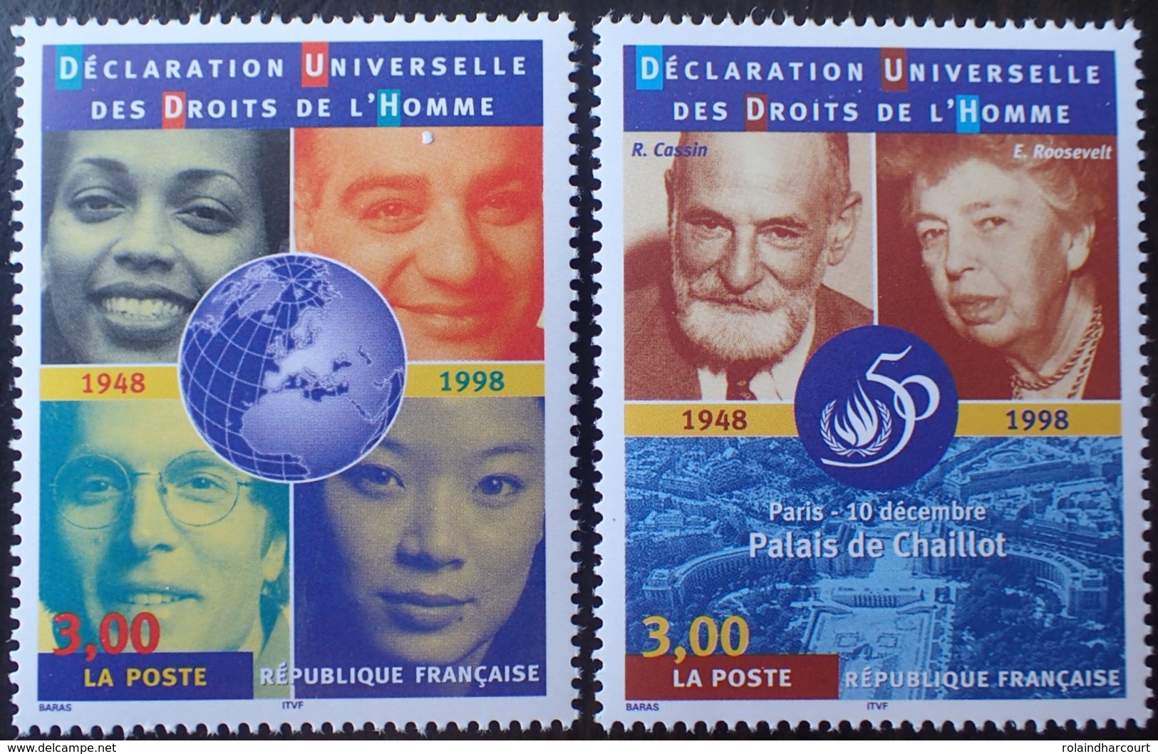 2309 - 1998 - DECLARATION UNIVERSELLE DES DROITS DE L'HOMME - N°3208 à 3209 NEUFS** - Neufs