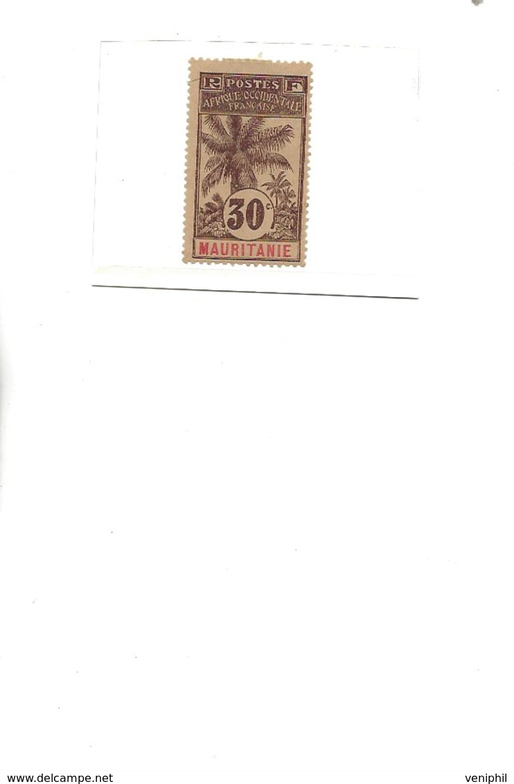 MAURITANIE -TIMBRE N° 8 NEUF AVEC GOMME ET CHARNIERE -ANNEE 1906 -COTE : 160 € - Nuovi