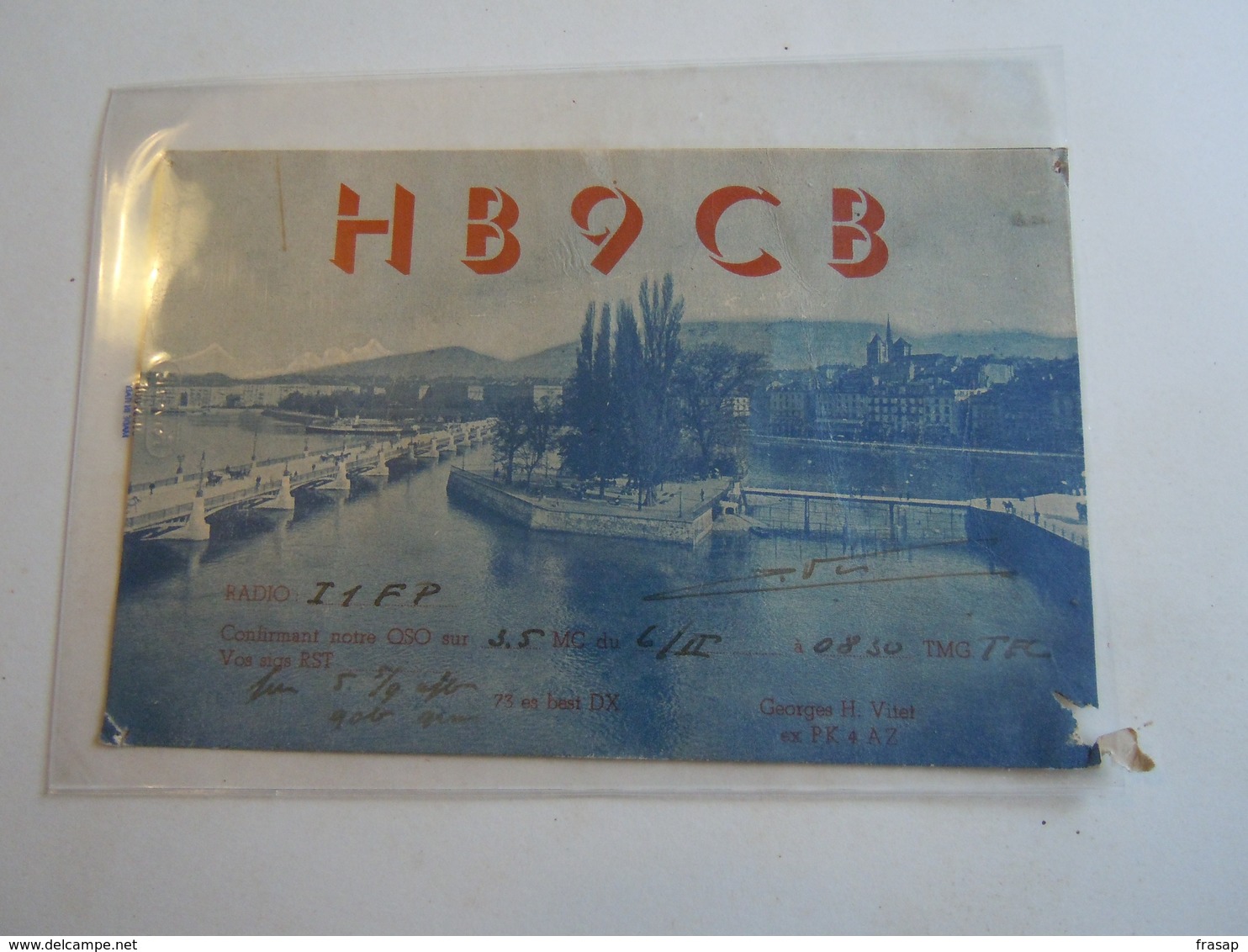 Cartolina Postale  QSL 1946???  HB9CB SVIZZERA - Radio