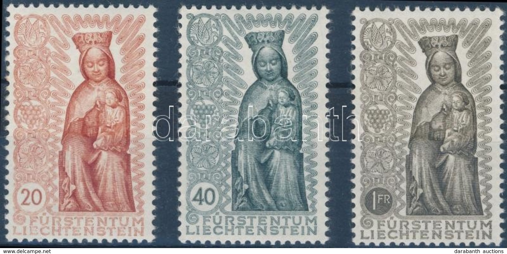 ** 1954 Szűz Mária Sor Mi 329-331 - Sonstige & Ohne Zuordnung