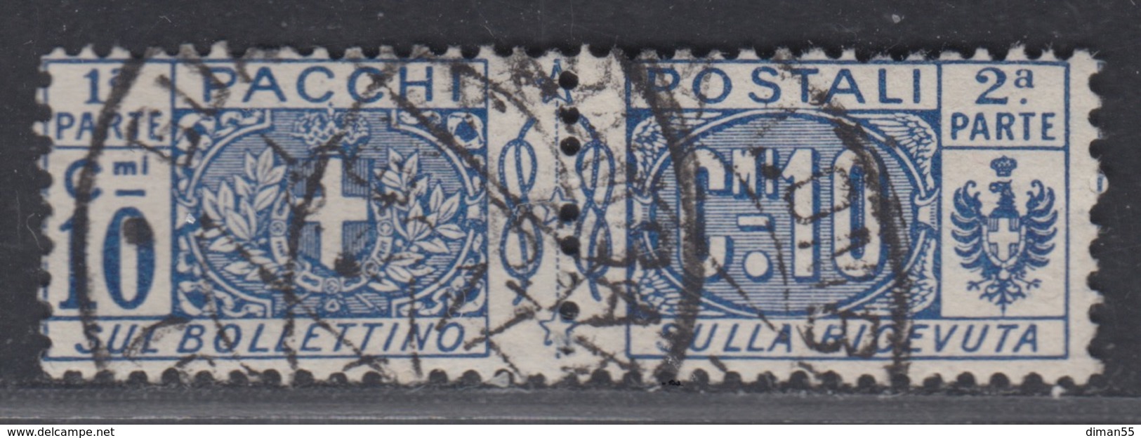 ITALIA - Pacchi Postali (Parcels) Sassone 8 - Usato Used Luxus Gestempelt - Postal Parcels