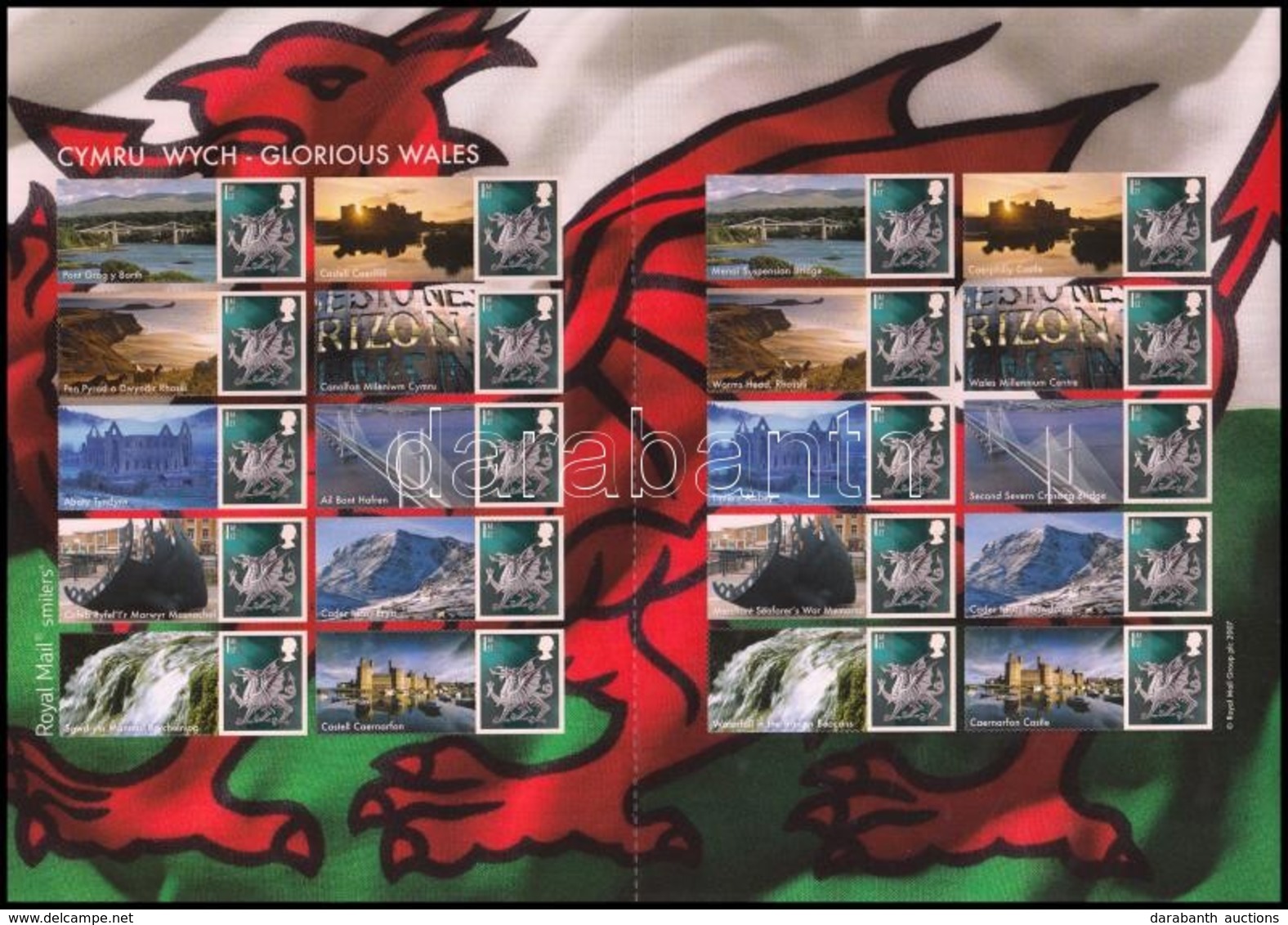 ** Wales 2007 Dicső Wales Bélyegfólia Mi 91 CS Zf - Autres & Non Classés