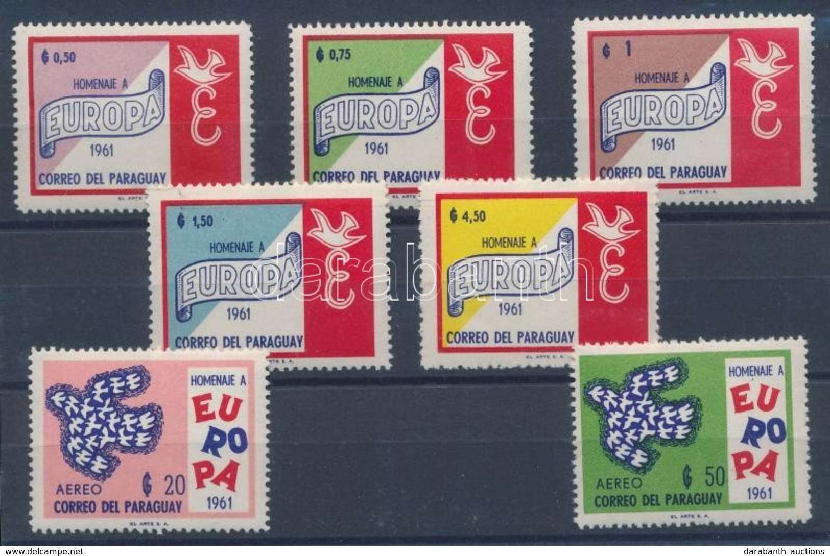 ** 1961 Egyesült Európa Sor Mi 986-992 - Autres & Non Classés