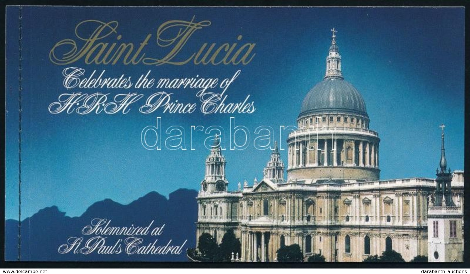** 1981 Károly Herceg és Lady Diana Esküvője Bélyegfüzet Mi 547-549 - Autres & Non Classés