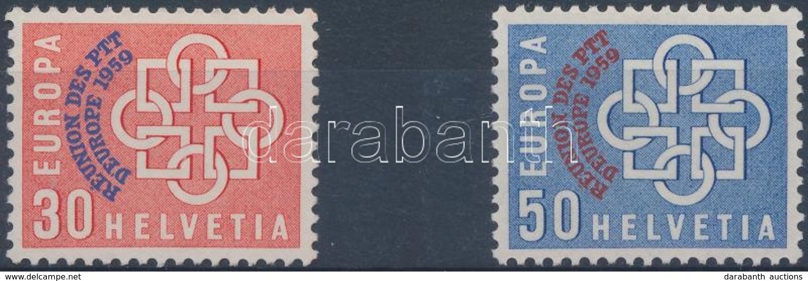 ** 1959 PTT Európai Konferencia Sor Mi 681-682 - Autres & Non Classés