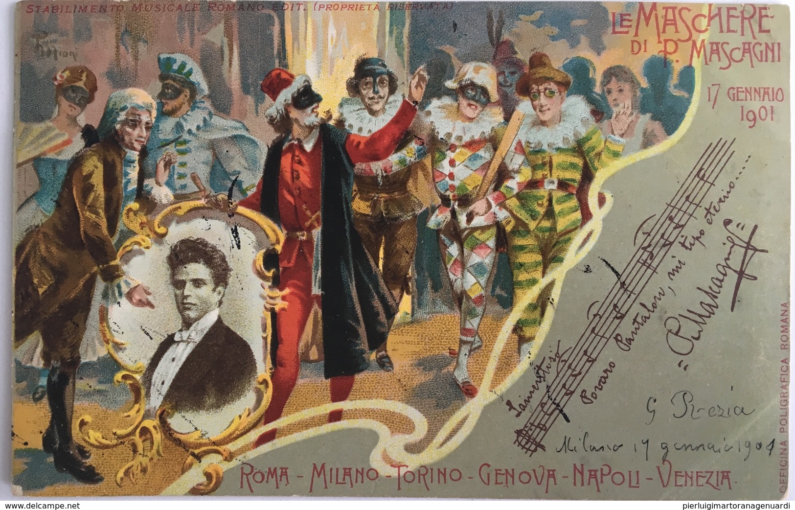 V 73215 - Le Maschere Di Mascagni - 1901 - Opera
