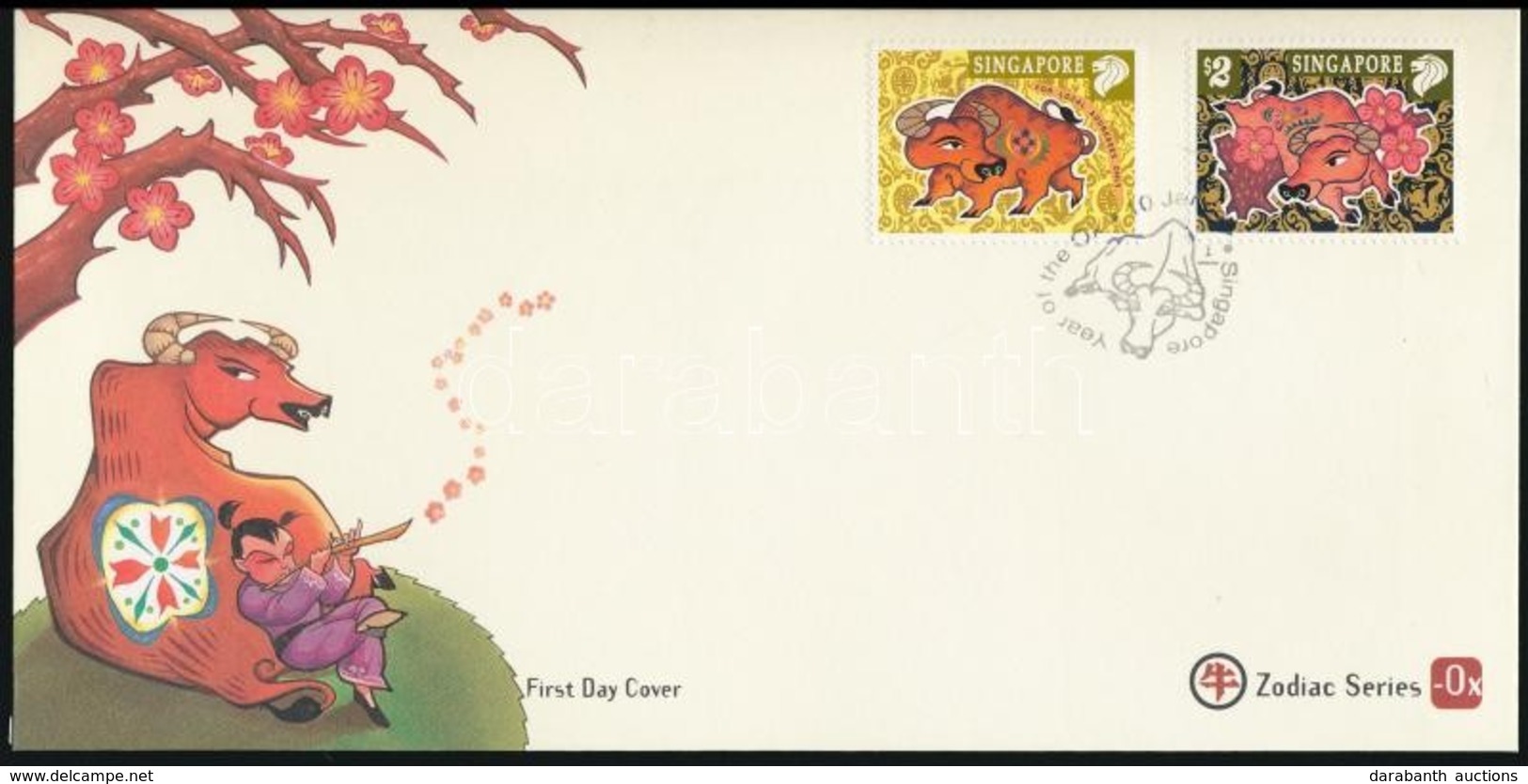 1997 Kínai újév Sor FDC-n Mi 822-823 - Autres & Non Classés