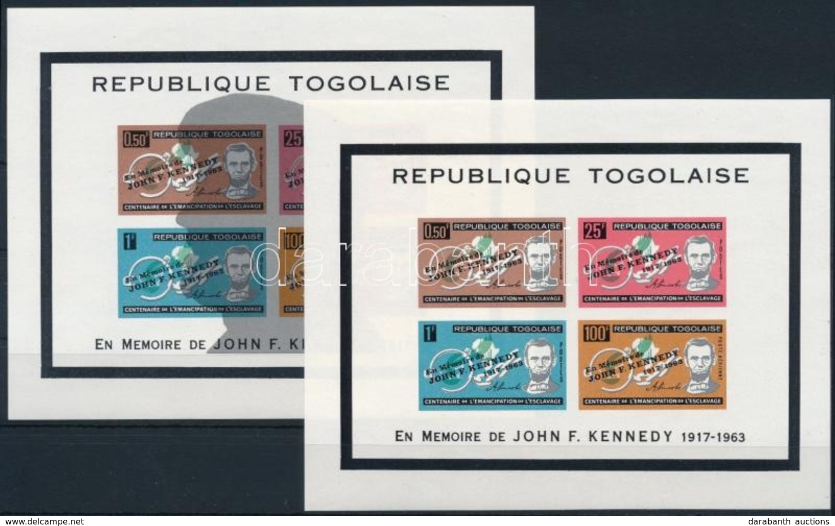 ** 1964 Kennedy Vágott Blokksor Mi 12-13 - Other & Unclassified