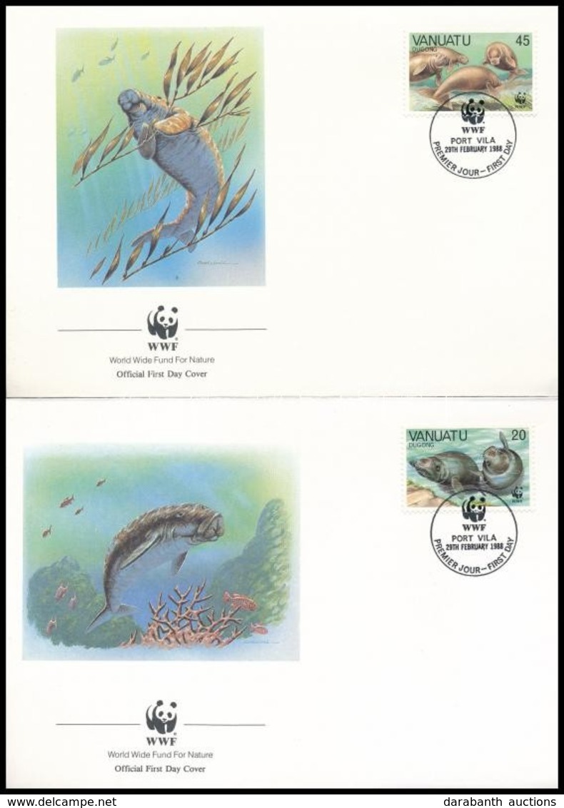 1988 WWF: Dugong Sor Mi 782-785 4 Db FDC-n - Autres & Non Classés