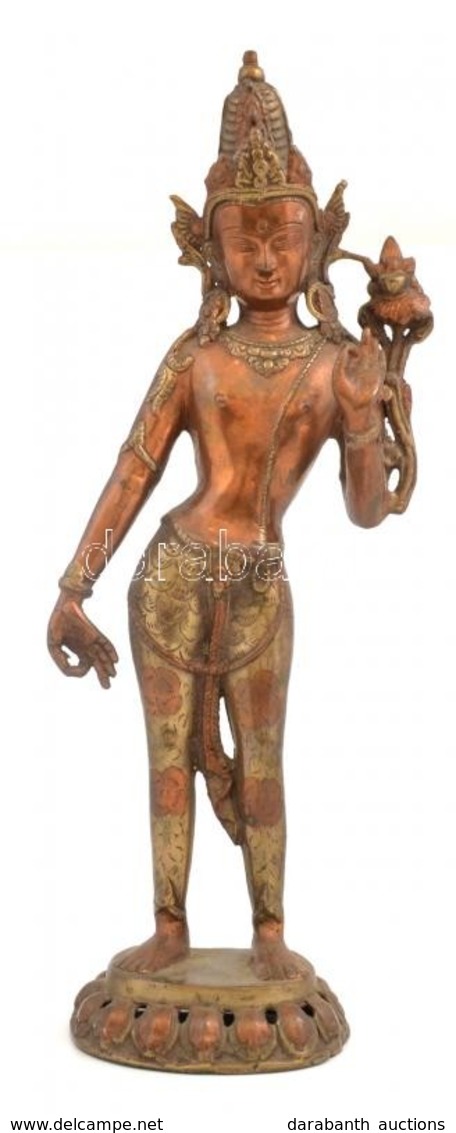 Keleti Bronz Szobor. Jelzés Nélkül. 43 Cm - Autres & Non Classés