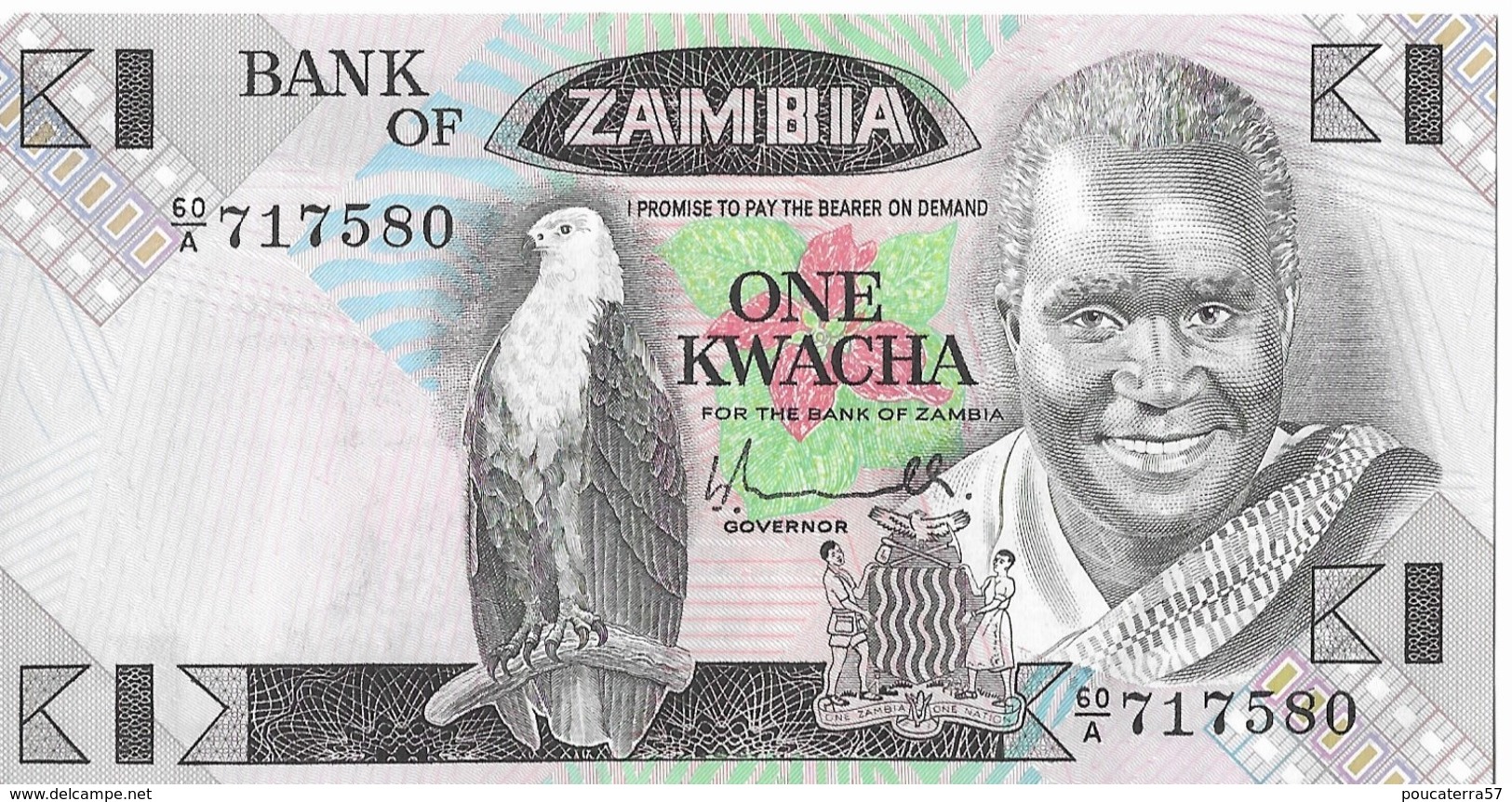 ZAMBIA=N/D    1  KWACHA     P-23     UNC - Zambie