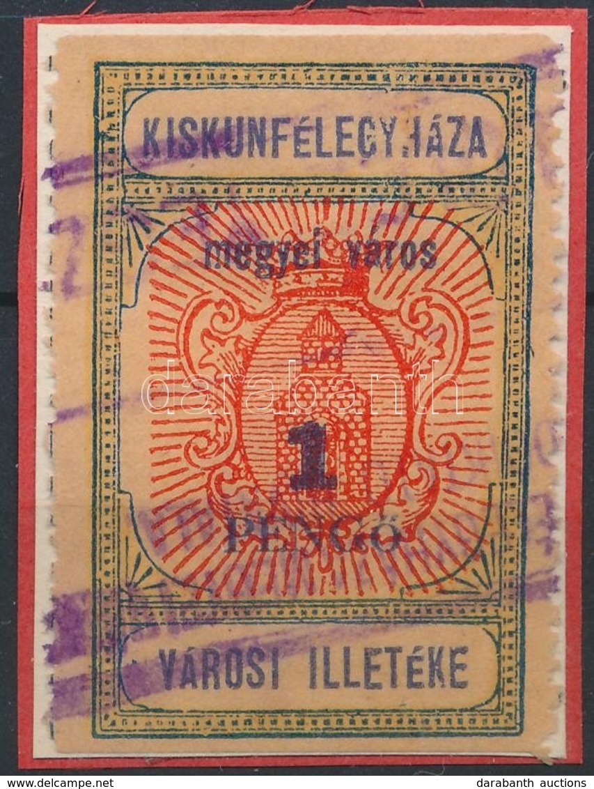 1932 Kiskunfélegyháza R.T.V. 62 Sz. Füzetbélyeg (4.500) - Unclassified