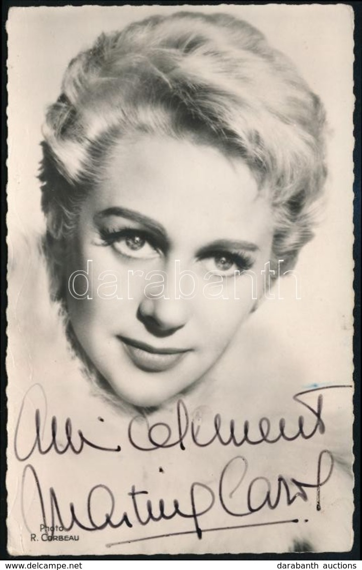 Martine Carol (1920-1967) Francia Színésznő, Szexszimbólum által Dedikált Fotólap / Autograph Signed Photo - Sonstige & Ohne Zuordnung