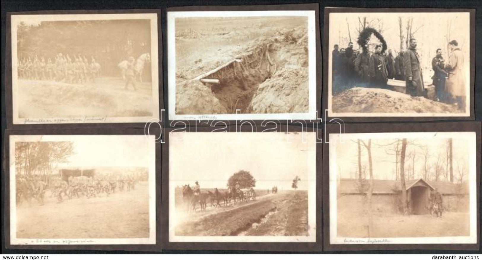 Cca 1914-1918 össz. 15 Db I. Világháborús Fotó A Keleti Frontról, Több Feliratozott ("lakásom Bejárata", "23-as Megfigye - Autres & Non Classés