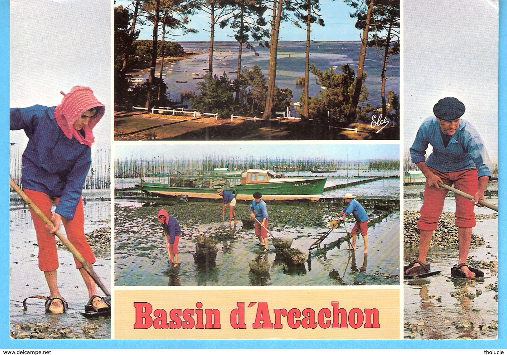 Bassin D'Arcachon-Gironde)-1976-Multivues-Travaux Ostréîcoles-Le Ramassage Des Huîtres (Huître)dans Les Parcs De Culture - Arcachon