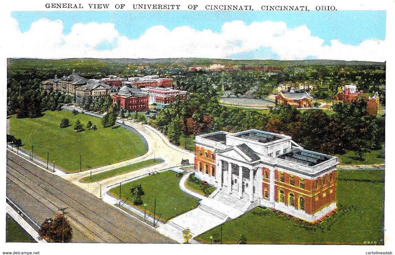 [DC12050] CPA - UNITED STATES - OHIO - CINCINNATI - GENERAL VIEW OF UNIVERSITY OF CINCINNATI - Non Viaggiata - Cincinnati