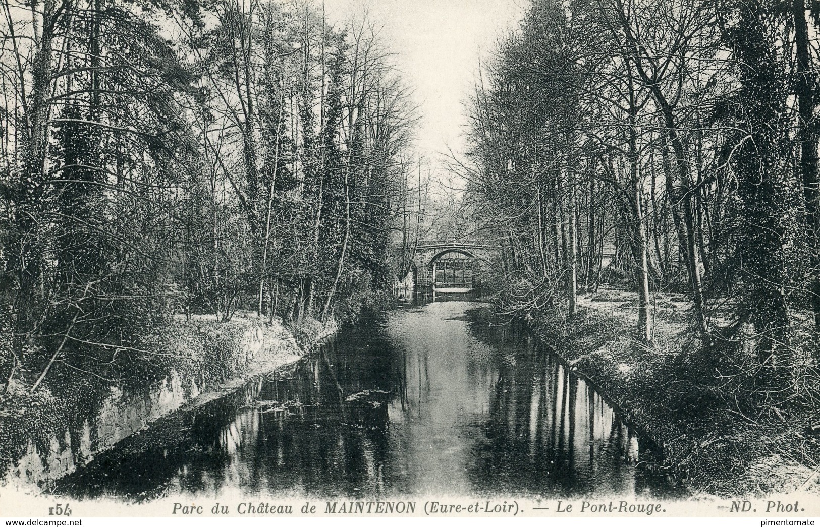 MAINTENON LE PARC DU CHATEAU LE PONT ROUGE - Maintenon