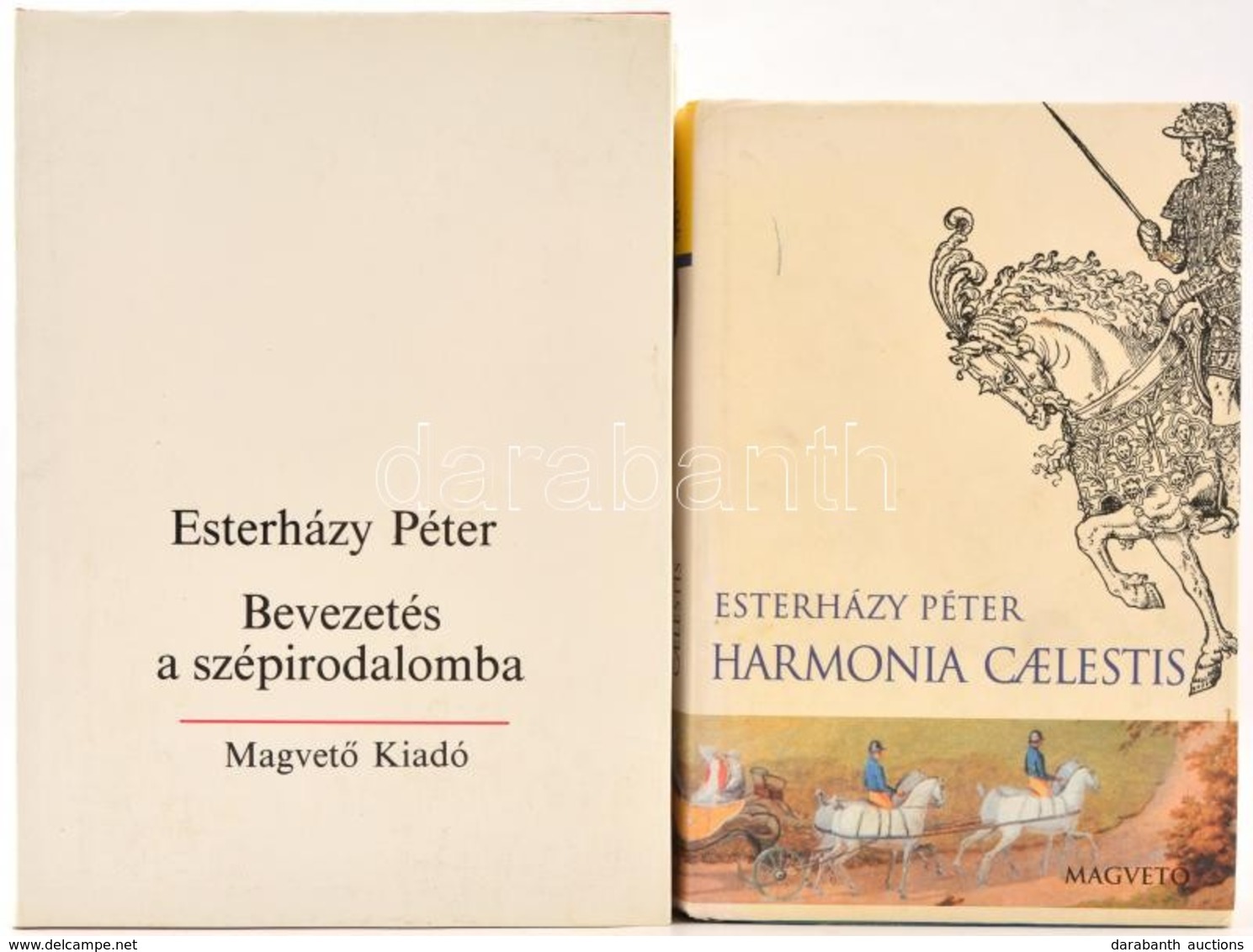 Esterházy Péter: Bevezetés A Szépirodalomba.; Harmonia Caelestis. Bp., 1986-2000,Magvető. Kiadói Kartonált Papírkötés, K - Non Classés