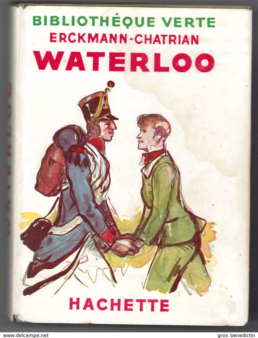 Bibliothèque Verte Avec Jaquette -  Erckmann-Chatrian - "Waterloo" - 1951 - Bibliothèque Verte