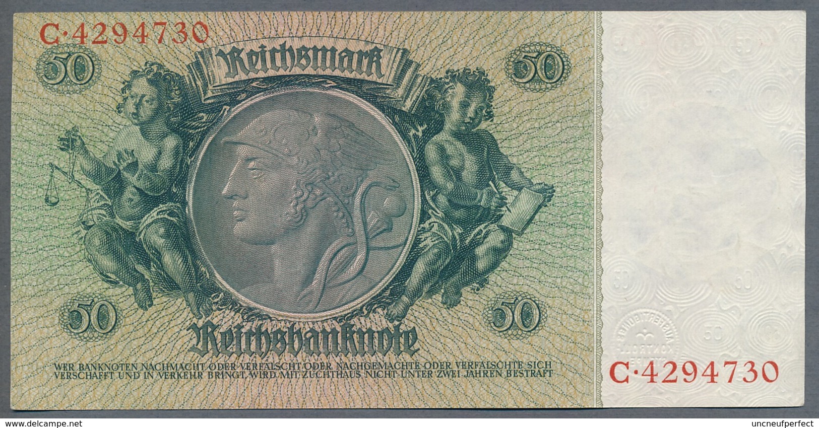 Pick 182a Ro 175a DEU-210a  50 Reichsmark 1933 UNC - 50 Reichsmark