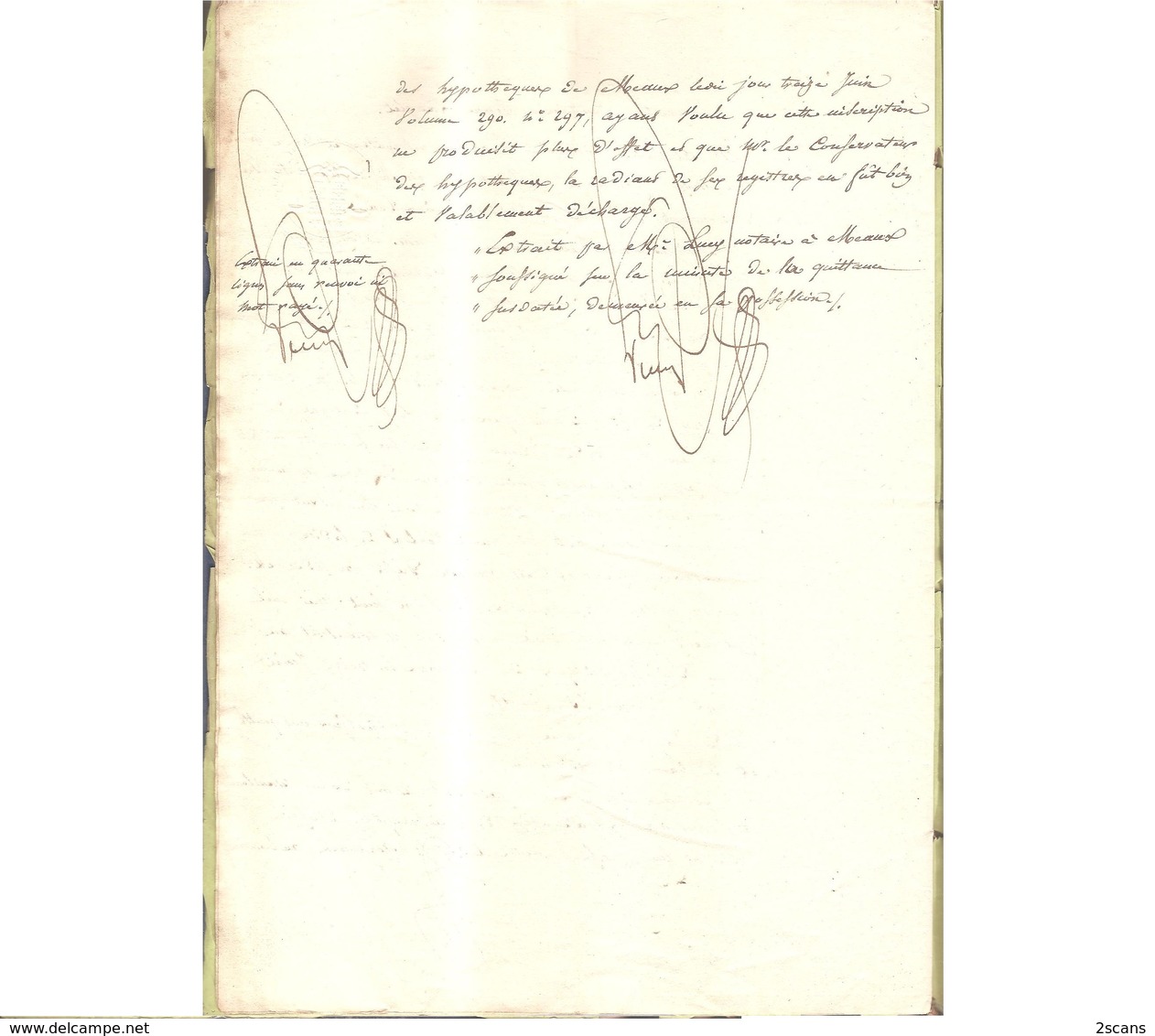 77 - VILLENOY - 1843 - Adjudication à la requête des sieur et dame GEOFFROY (Me LUCY notaire à Meaux) - COLLINET GERMAIN