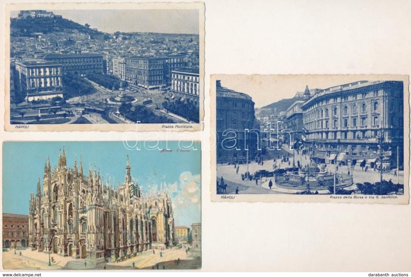 **, * 7 Db RÉGI Olasz Város Képeslap / 7 Pre-1945 Italian Town-view Postcards - Non Classés