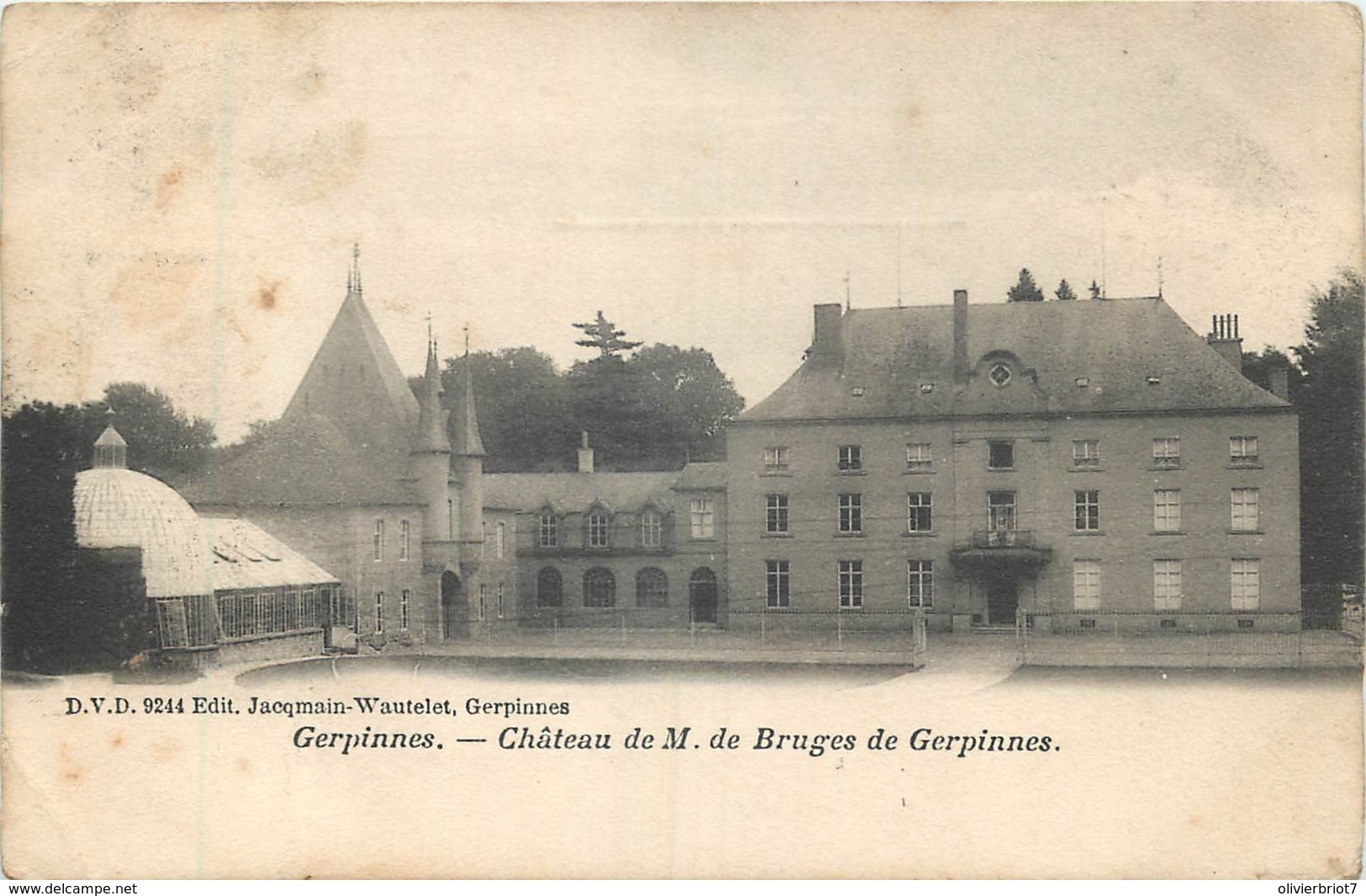 Belgique - Gerpinnes - Château De M. De Bruges De Gerpinnes - D.V.D. N° 9244 - Gerpinnes