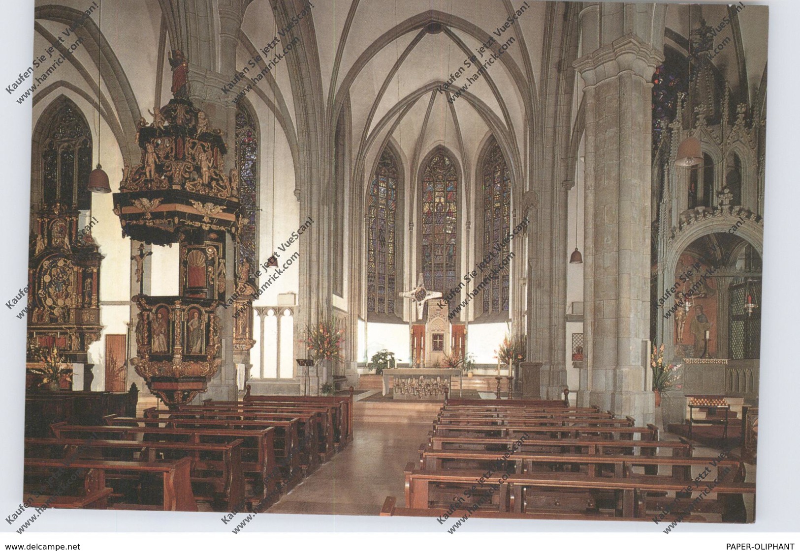 4760 WERL, Propsteikirche St. Walburga, Innenansicht - Werl