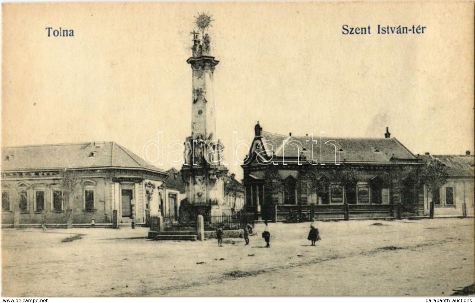 ** T2 Tolna, Szent István Tér, Szentháromság Szobor, üzlet - Non Classés