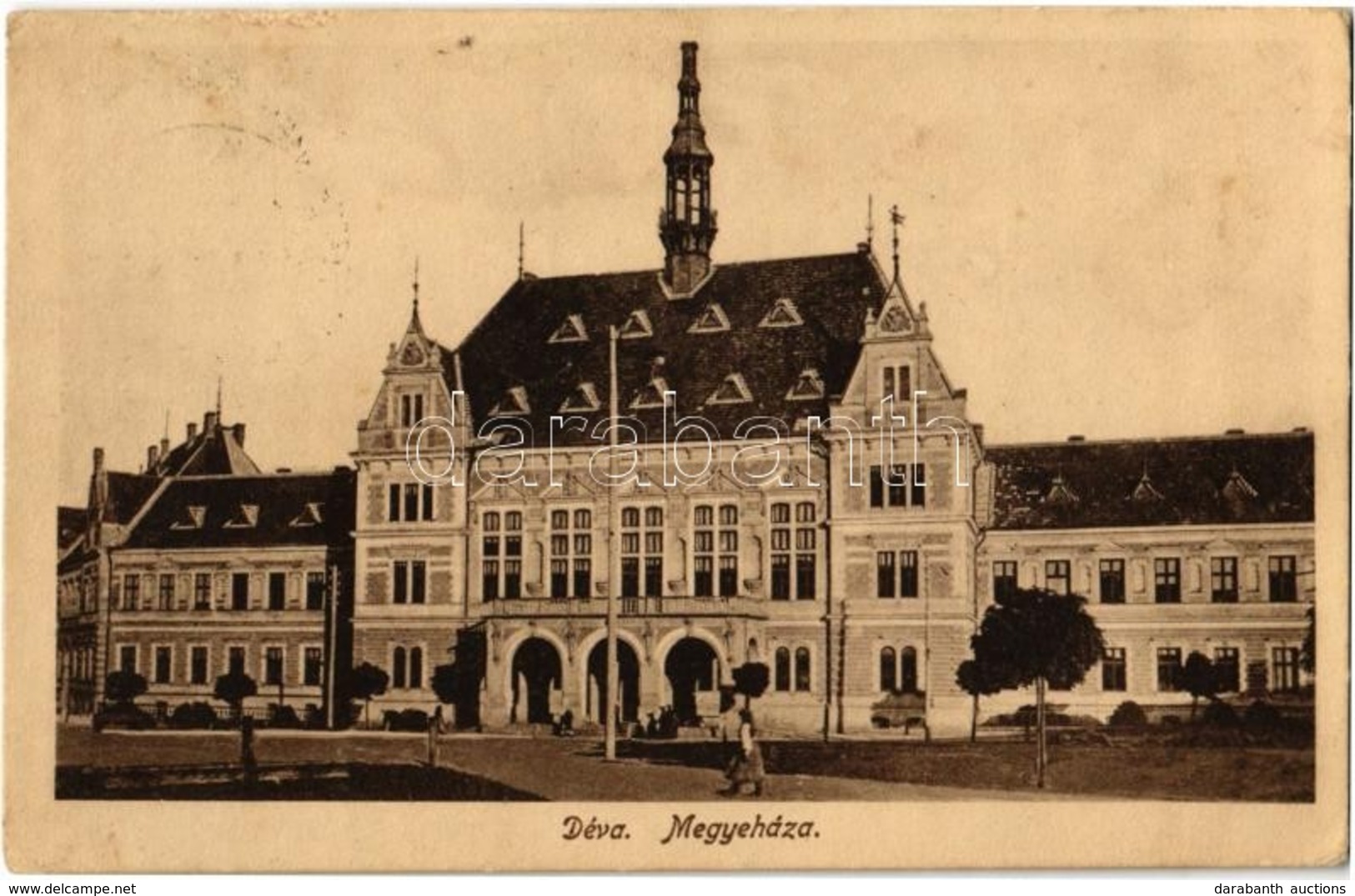 T2 1916 Déva, Megyeháza. Laufer Vilmos Kiadása / County Hall - Non Classés