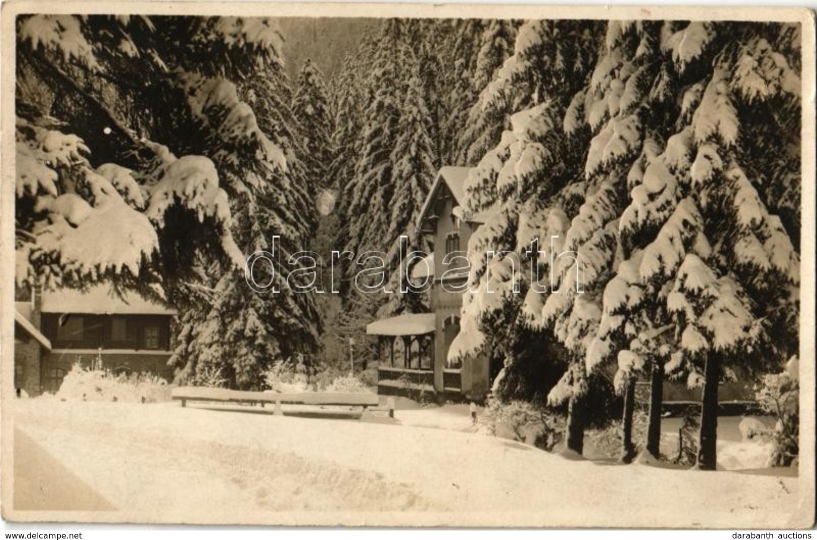 * T2 Körmöcbánya, Kremnitz, Kremnica; Zechenterov-dom / Kunyhók, Nyaralók Télen / Villas, Huts In Winter. Ivanovich Phot - Unclassified