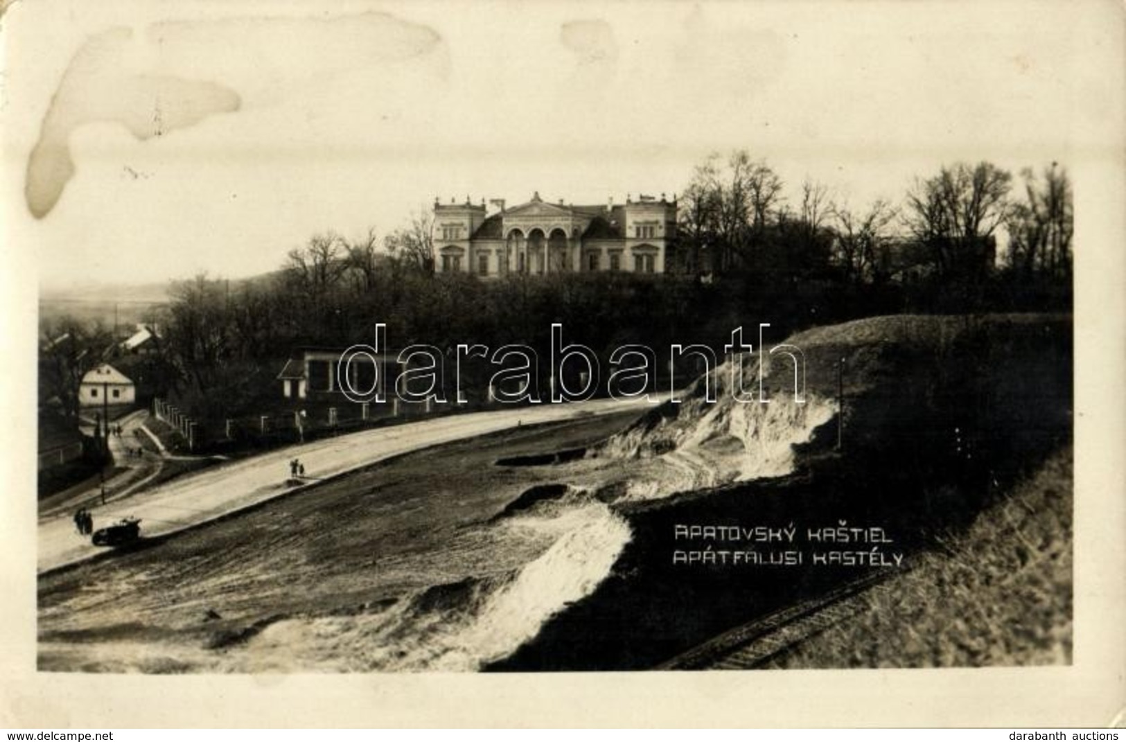 T2/T3 1937 Losoncapátfalva, Opatová (Losonc, Lucenec); Apatovsky Kastiel / Apátfalusi Kastély / Castle, Photo (fl) - Non Classés