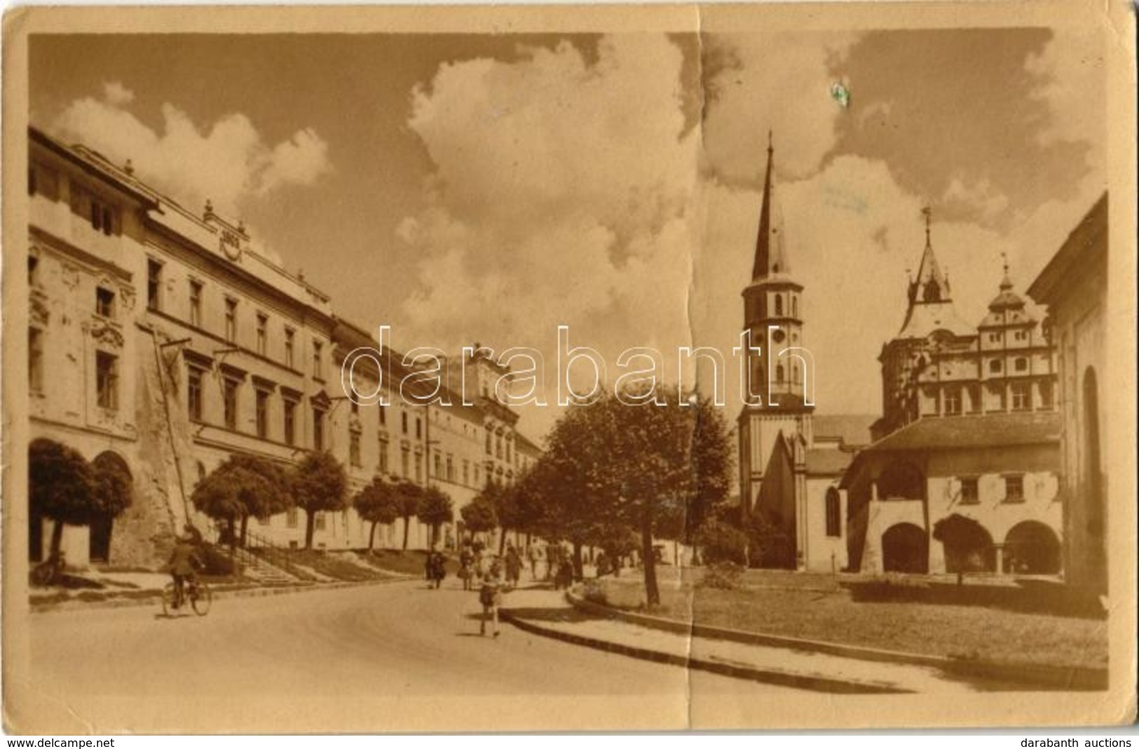 T4 Lőcse, Levoca; Stalinovo Nám / Sztálin Tér / Square (fa) - Non Classés