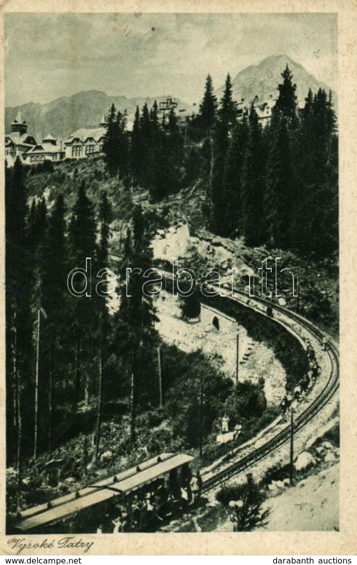 T2 1934 Tátra, Magas Tátra, Vysoké Tatry; Ozubená Dráha Na Strbské Pleso / Fogaskerekű Vasút Csorbatónál / Cog Railway - Non Classés