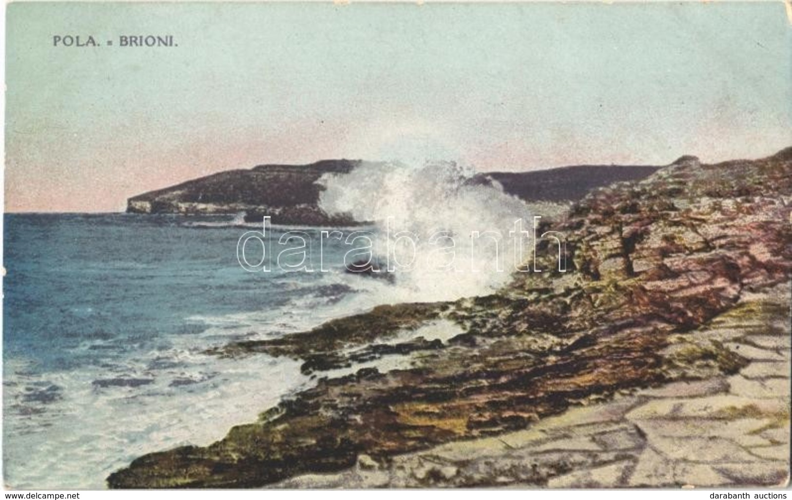 T2 Brijuni, Brioni (Adria); Seashore + "1914 K.U.K. KRIEGSMARINE SMS ERZHERZOG KARL" - Non Classés