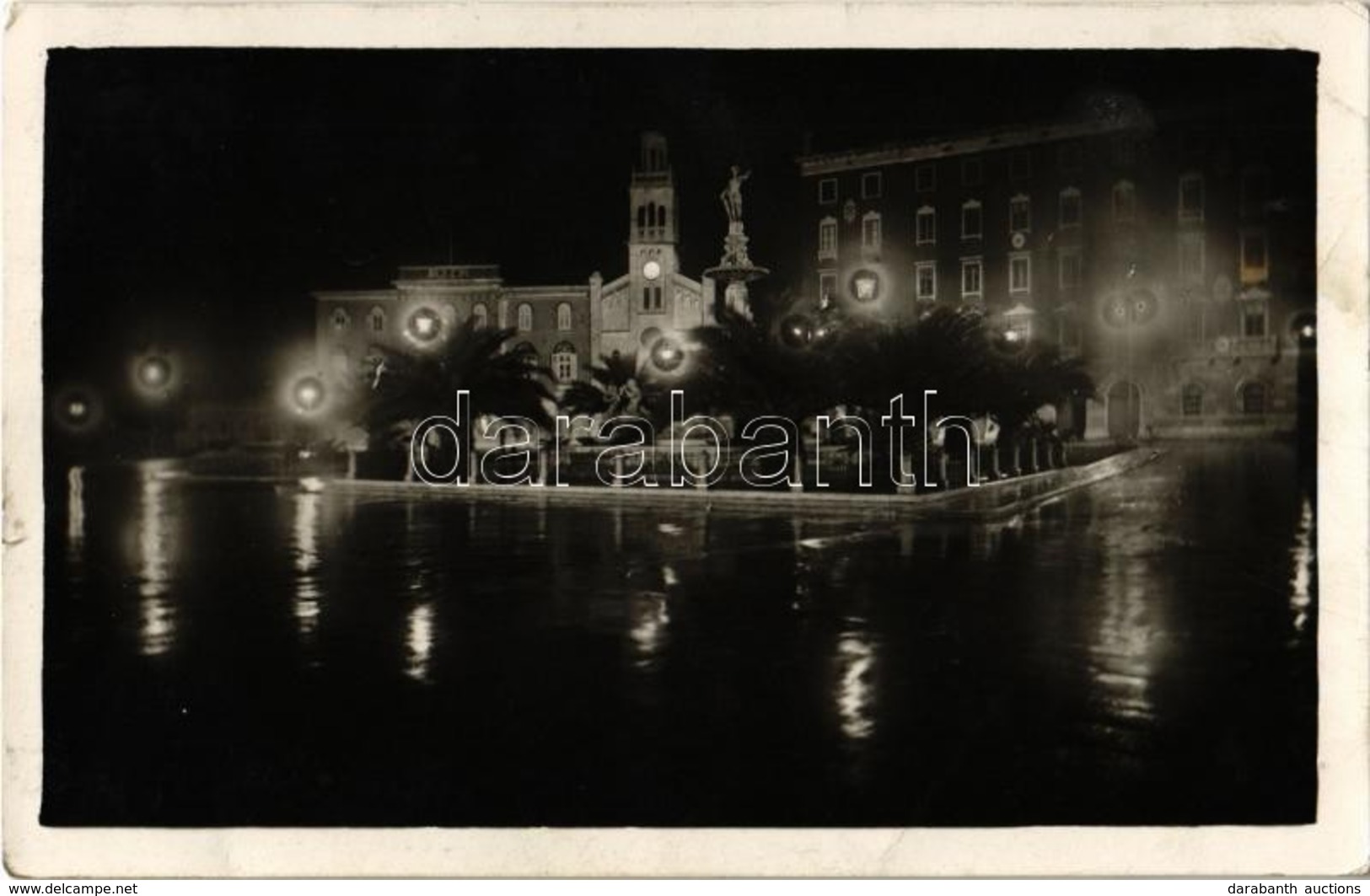 T2/T3 1931 Split, Spalato; Este / Night. Photo (tear) - Non Classés