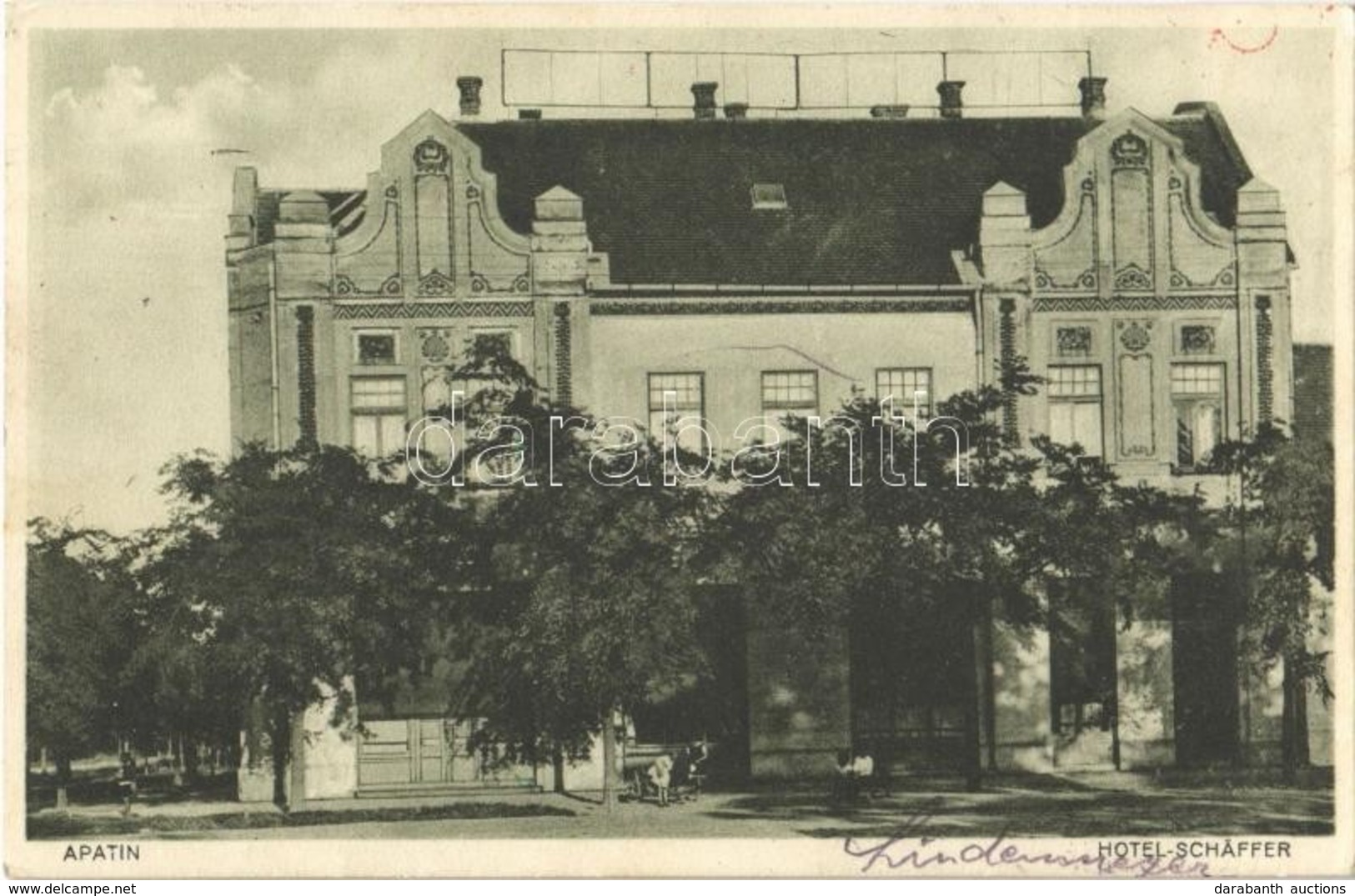 T2 Apatin, Hotel Schäffer Szálloda / Hotel + "1941 Oberkommando Der Wehrmacht Geprüft" Cancellation - Non Classés