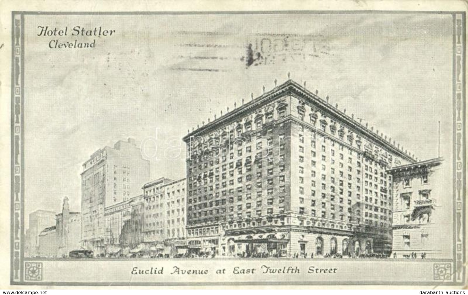 * T2/T3 1928 Cleveland, Ohio, Hotel Statler, Advertisement (13,3 Cm X 8,2 Cm) (EK) - Non Classés