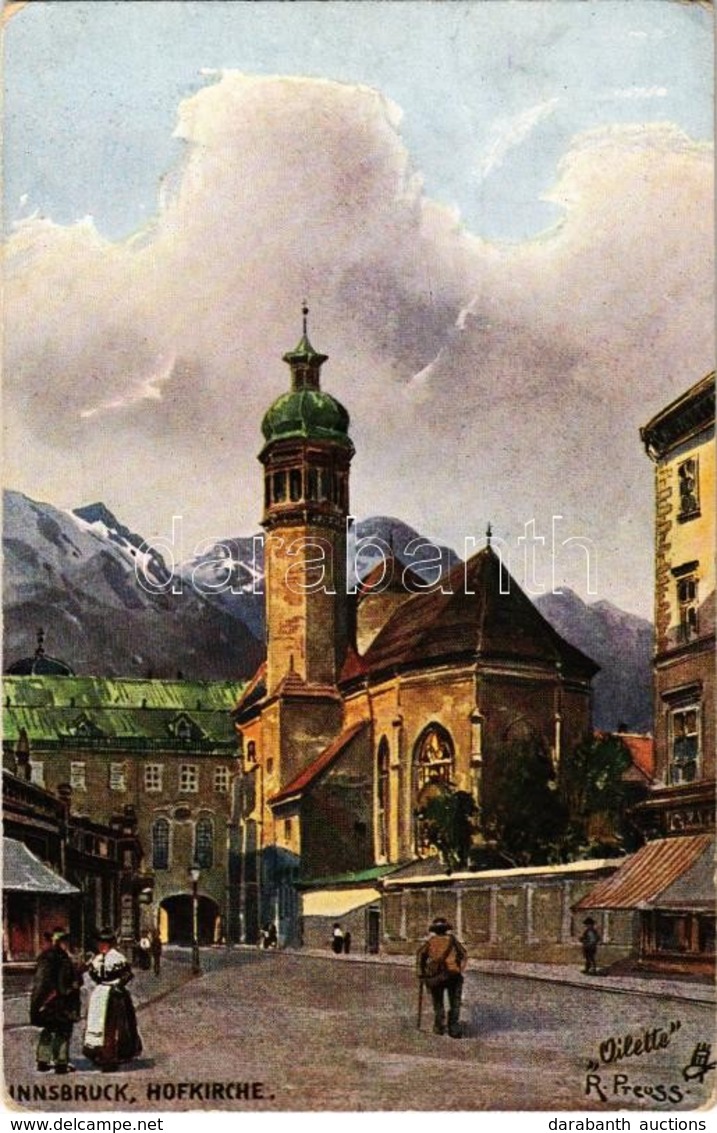 T2/T3 Innsbruck, Hofkirche / Church. Wilhelm Stempfle Oilette S: R. Preuss (EK) - Non Classés