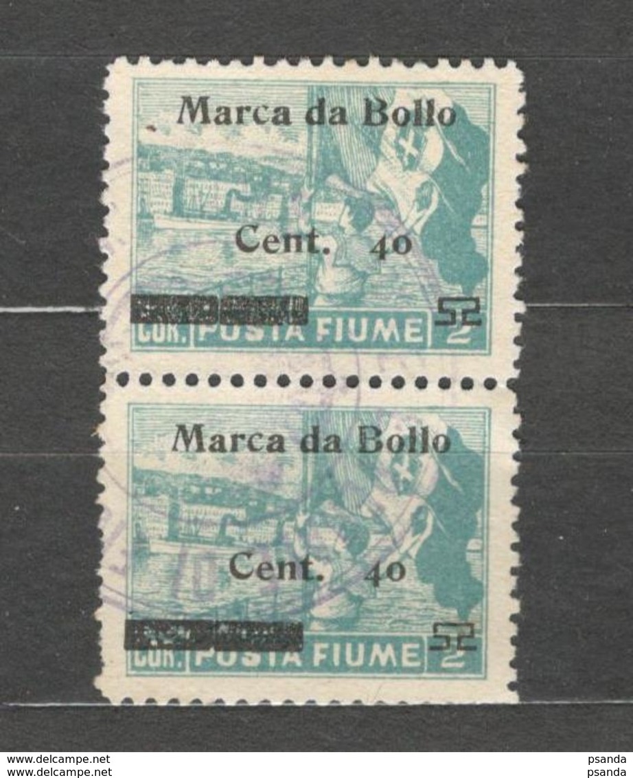 FIUME Marca Da Bollo /Revenue Stamps 2 Coron./40cent. Used - Fiume