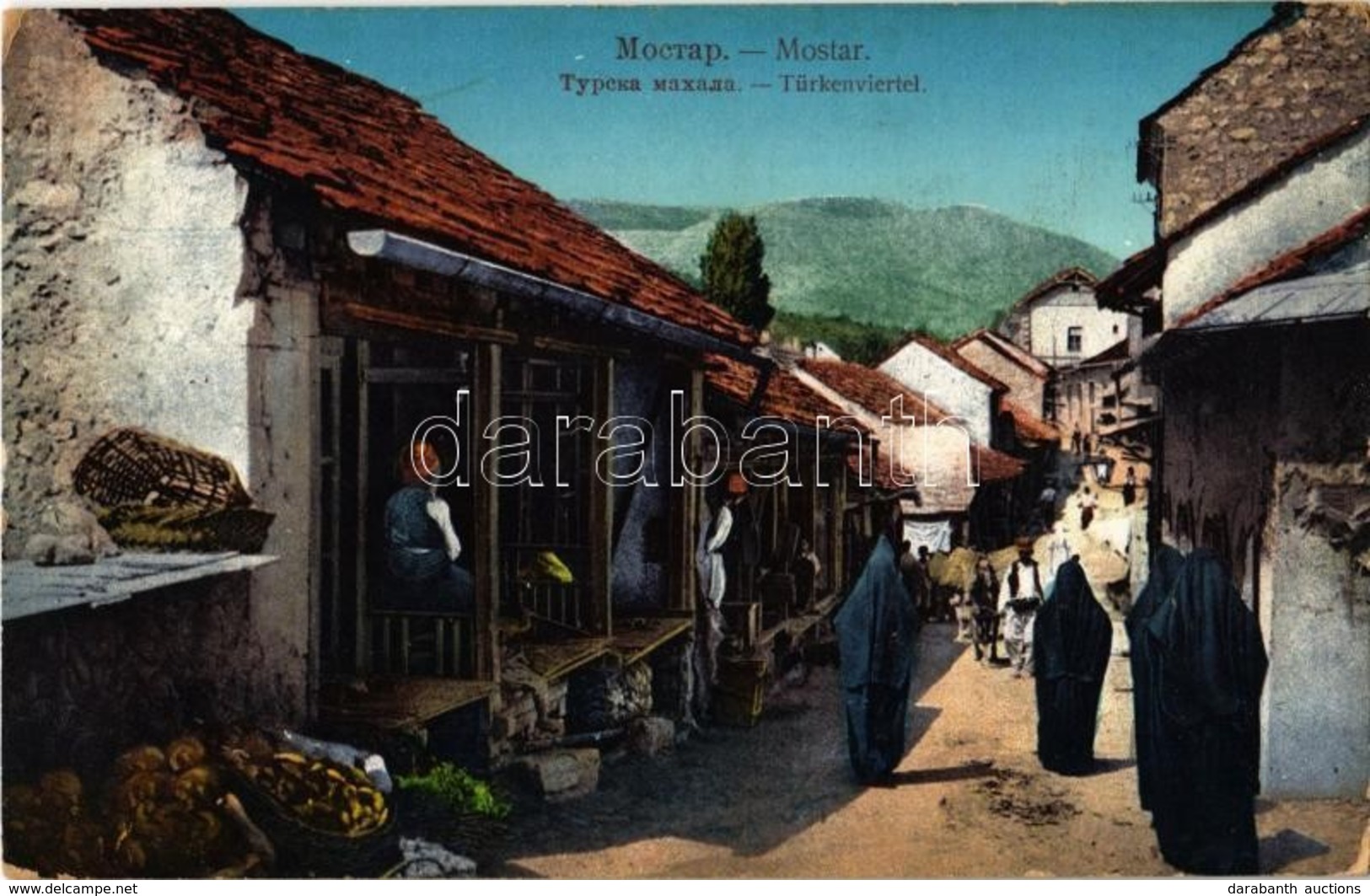 T2 1915 Mostar, Türkenviertel / Trukish Quarter, Folklore - Ohne Zuordnung