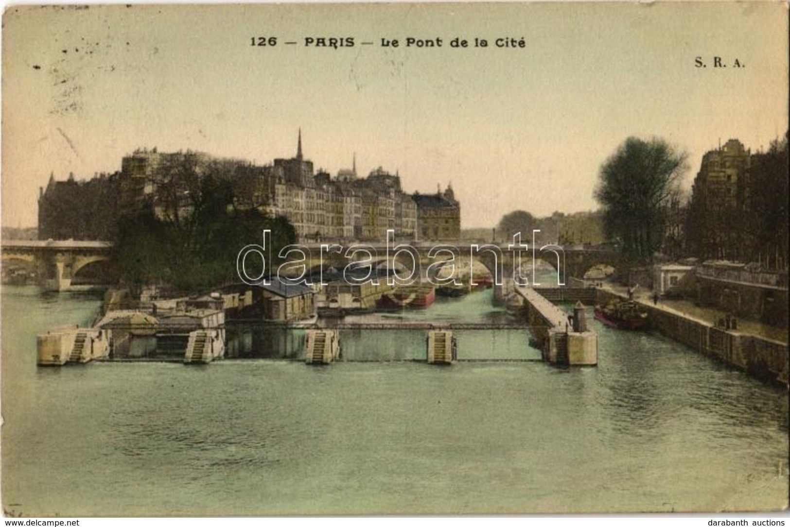 T2/T3 1913 Paris, Le Pont De La Cité / Bridge, Ship (EK) - Non Classés