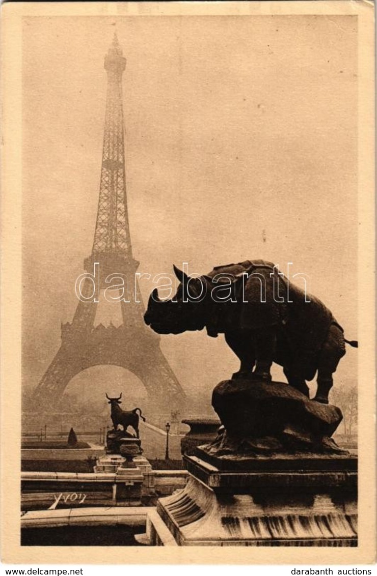 ** T2/T3 Paris, La Tour Eiffel Vue Des Jardins Du Trocadéro / Eiffel Tower Seen From The Trocadero Gardens S: Yvon (EK) - Non Classés