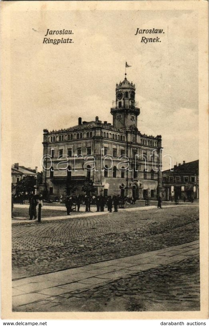 T2/T3 1917 Jaroslaw, Jaruslau; Ratusz, Ryenk / Rathaus, Ringplatz / Town Hall, Square - Non Classés