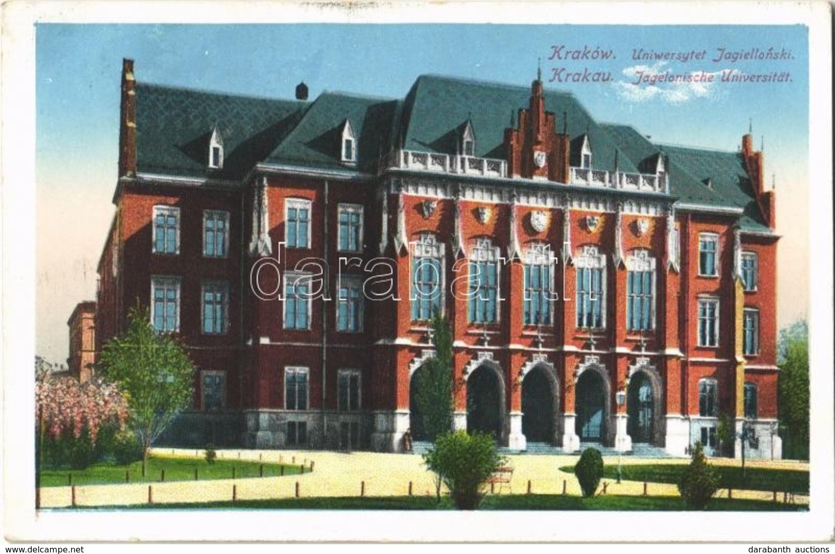 T2/T3 1914 Kraków, Krakau, Krakkó; Uniwersytet Jagiellonski / Jagelonische Universität / Jagiellonian University (EK) - Non Classés