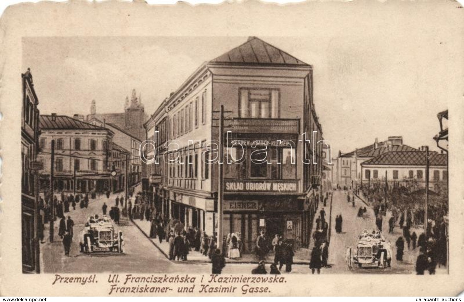 T2 Przemysl, Ul. Franciszkanska I Kazimierzowska, Sklad Ubiorow Meskich / Franziskaner Und Kasimir Gass / Street View Wi - Non Classés