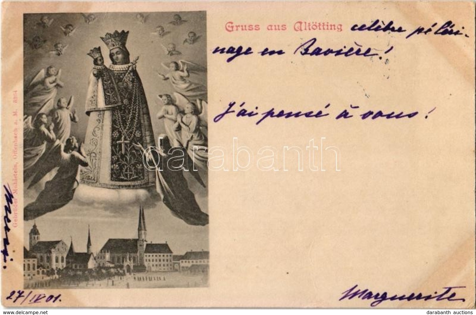 T2 1901 Altötting, Religious Greeting Card - Non Classés